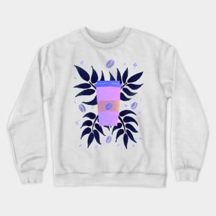 Purple tropical coffee Crewneck Sweatshirt